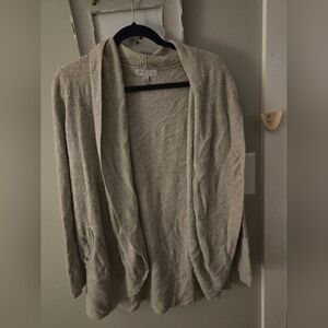 Womens Gray Sweater Barefoot Dreams Circle Cardigan